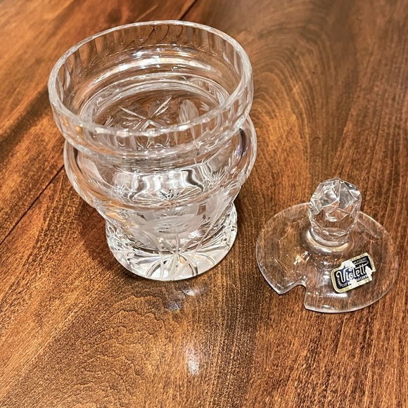 Vintage Violetta Polish Crystal Covered jam or mustard  jar - Picture 3 of 16